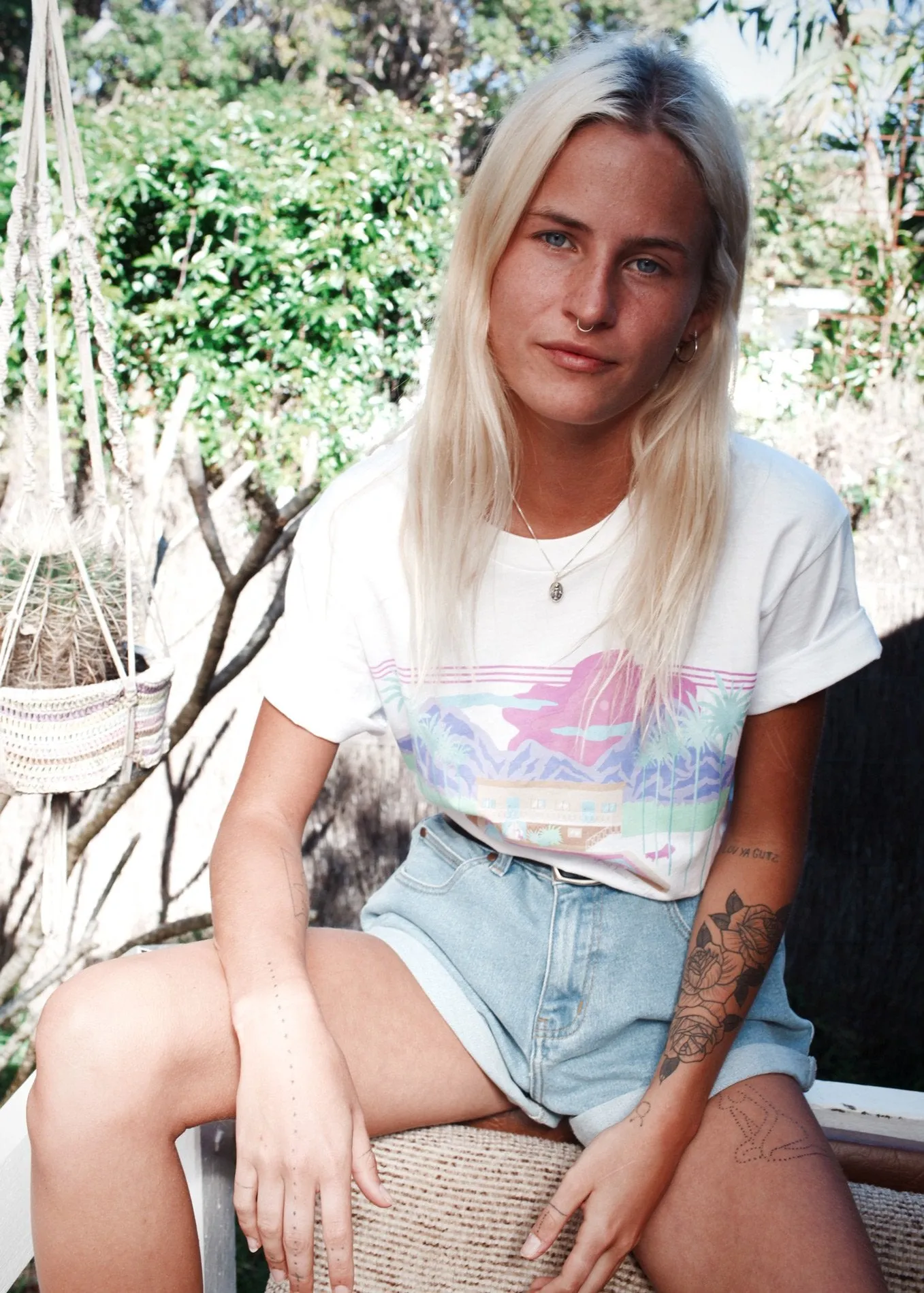 Afends Womens Good Times - Boyfriend Fit Tee