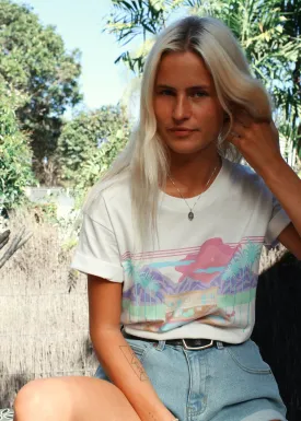 Afends Womens Good Times - Boyfriend Fit Tee