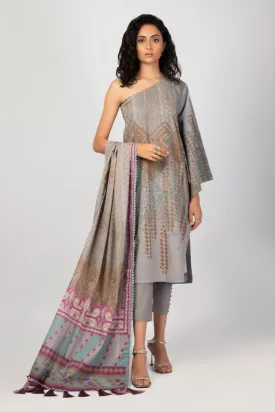 Al Karam - 3 PC Printed Lawn Suit With Lawn Dupatta SS30A Spring Summer Lawn Collection Vol 1