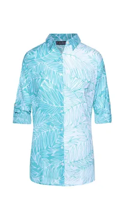 Aqua Frond KikiSol Boyfriend Shirt