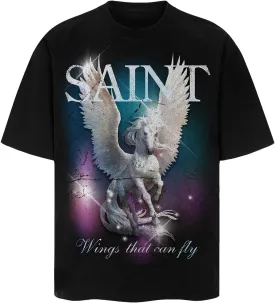 Arnodefrance Unisex Vintage Graphic Tshirt Saint Printing Streetwear Tshirts Hip Hop Rapper Tee Shirt Short Sleeve Shirt