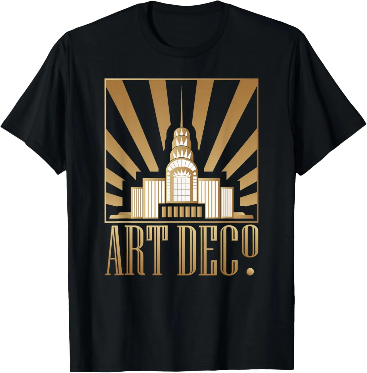 Art Deco Gift For Men Women Architectural Design Poster T-Shirt