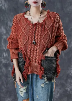 Asymmetrical Patchwork Sweater