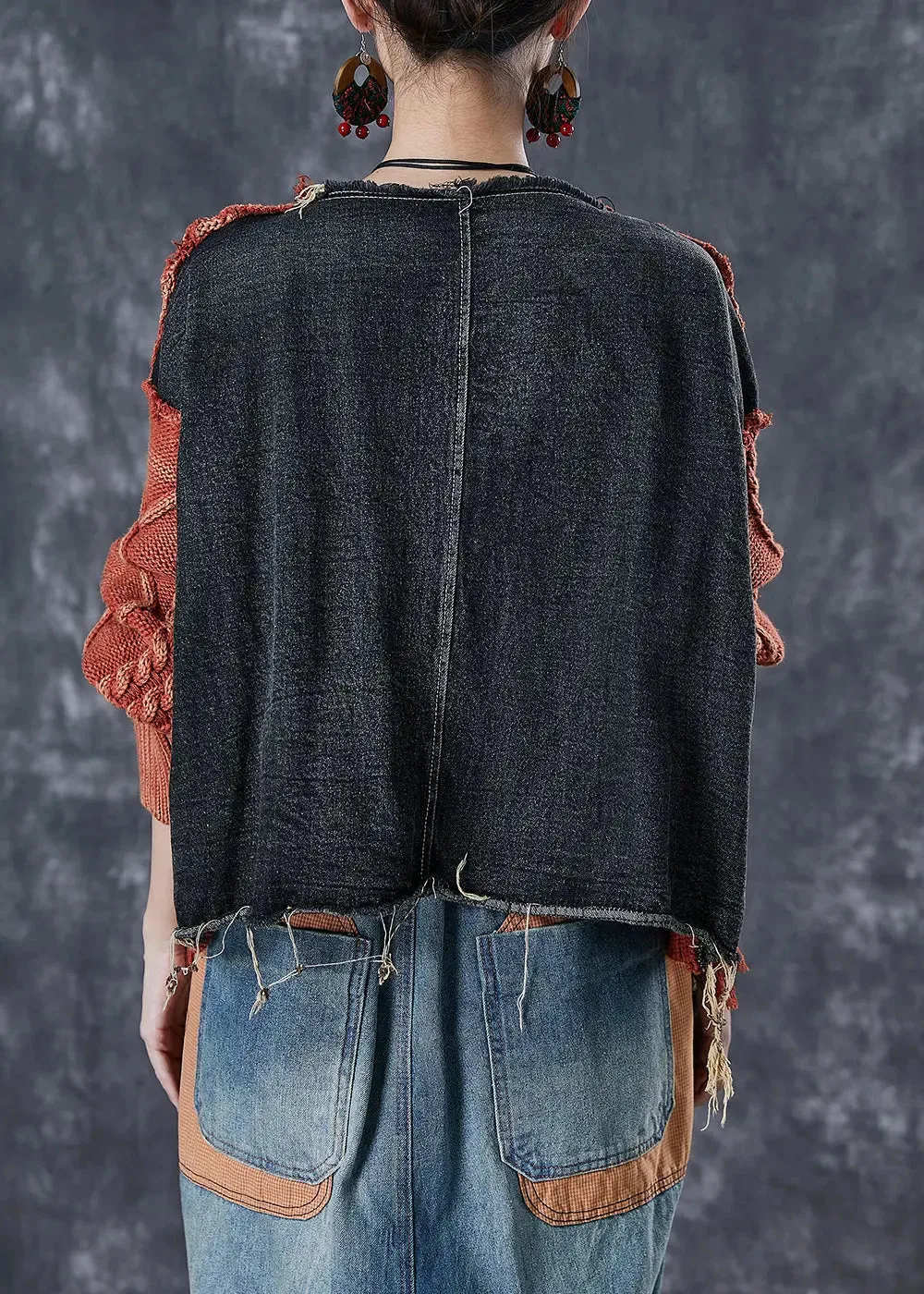 Asymmetrical Patchwork Sweater