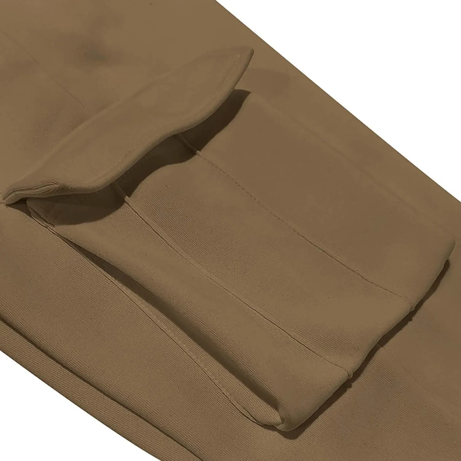 Baggy Cargo Sweatpants for Men Drawstring Waist Fleece Lined Joggers with Pockets Soft Athletic Workout Track Pants