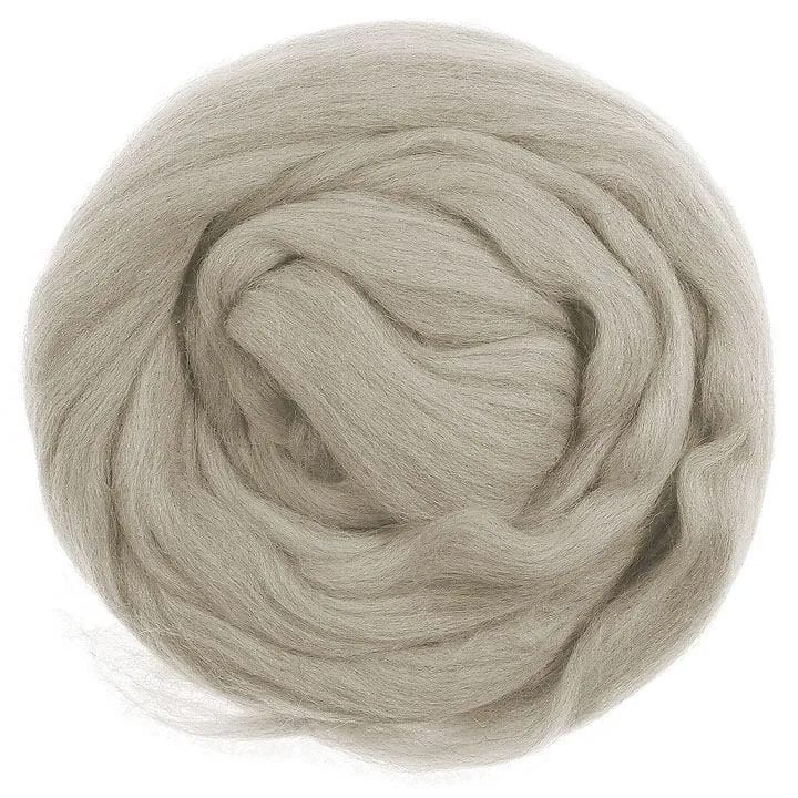 Beige Mix - Merino Wool Top Roving - 50 gram (1.75 oz) Ball - Color 696