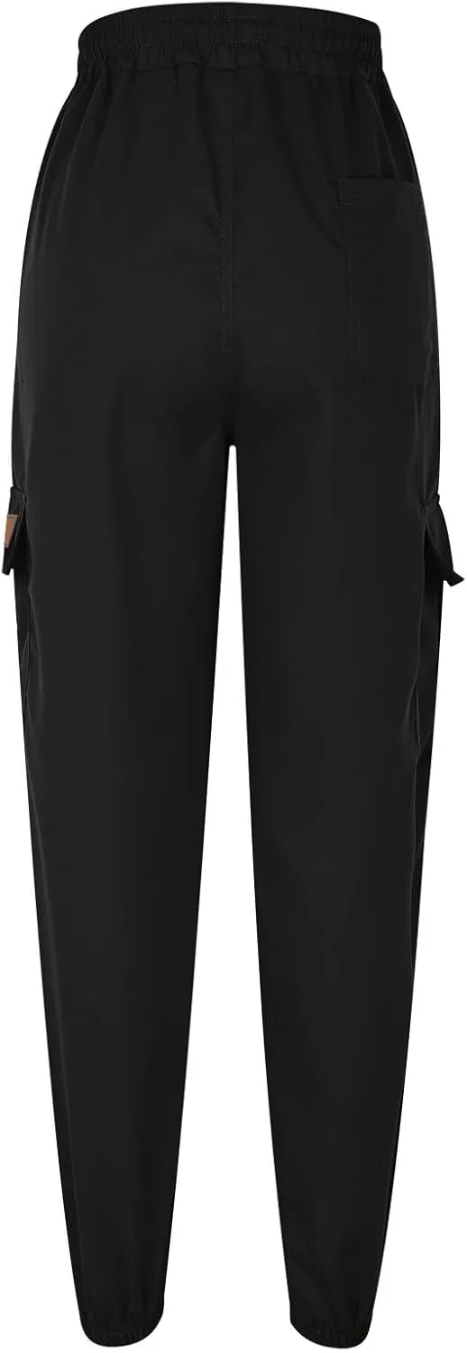 Cargo Pants for Men Baggy Joggers Elastic Waist Drawstring Sweatpants Streetwear with Multi Pockets Hiking Fishing Gear
