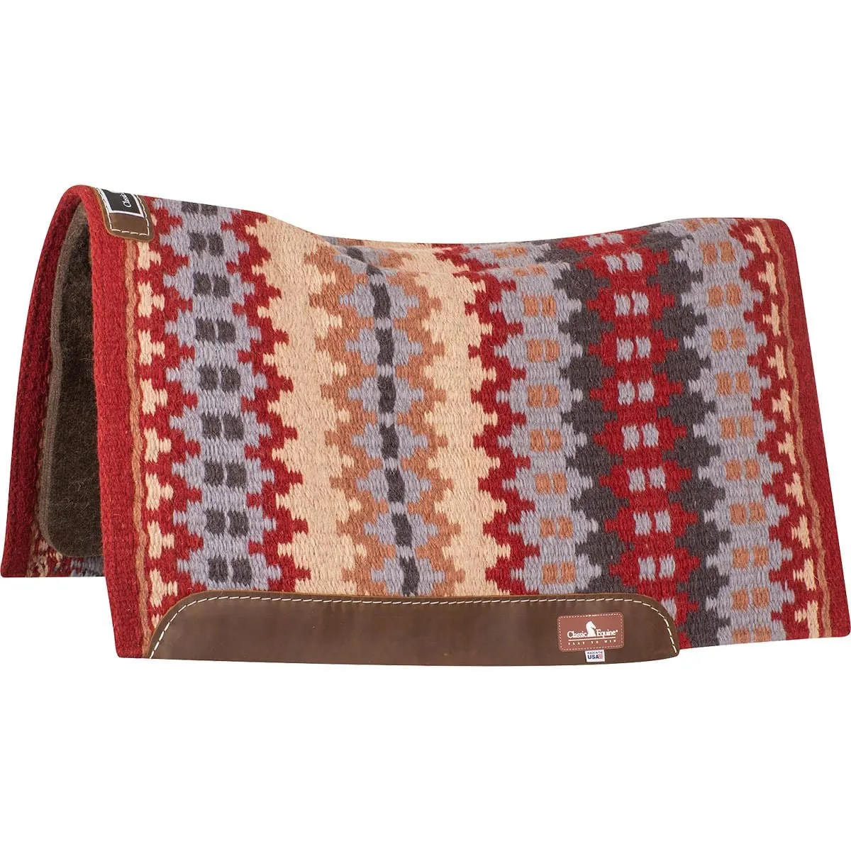 Classic Equine Contour Wool Top Alpaca Saddle Pad