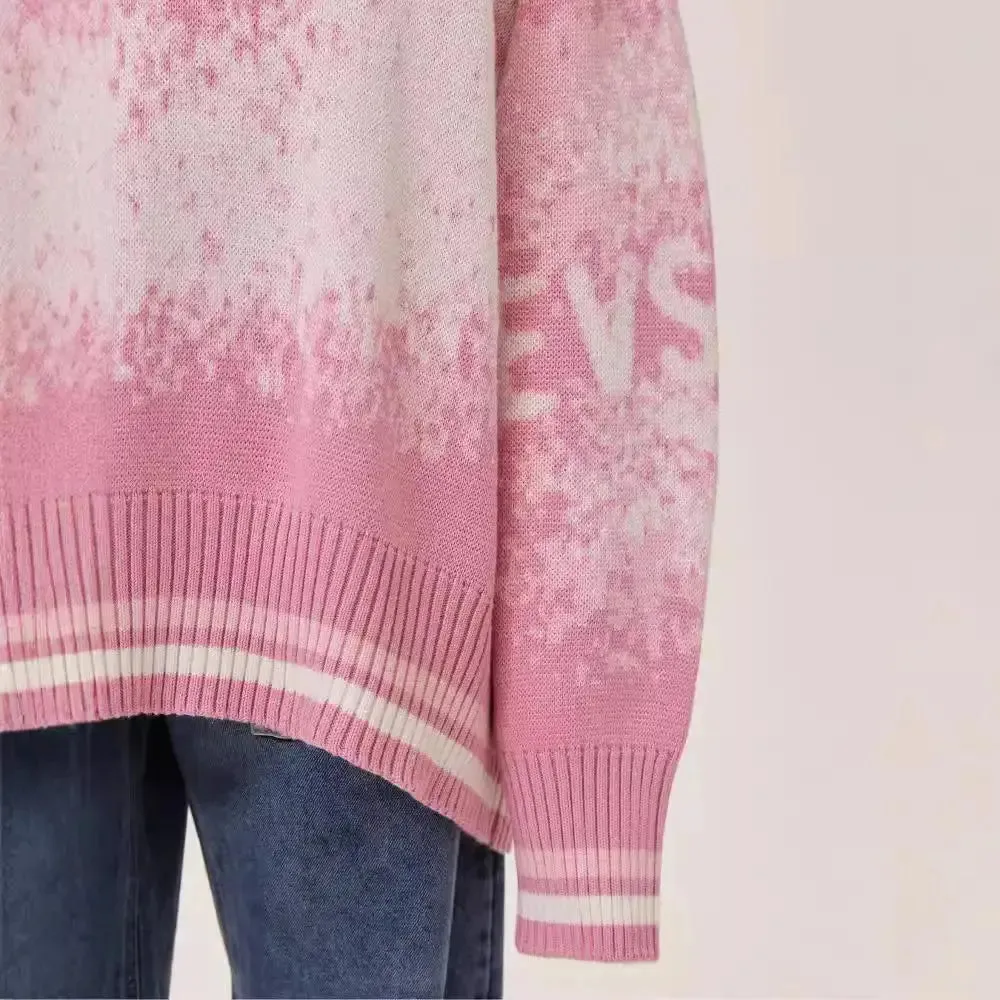Contrast Colour Loose Wool Top