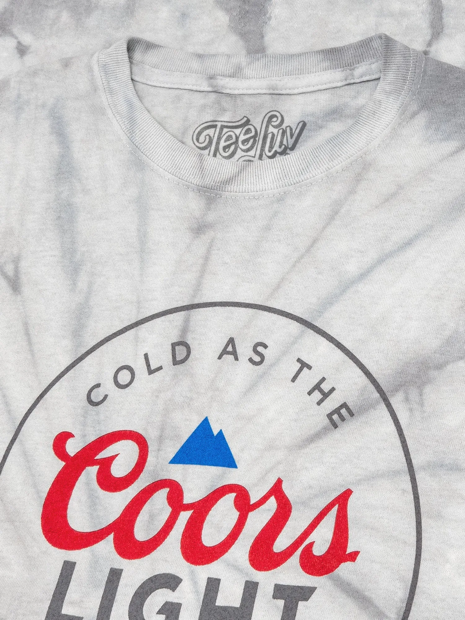 Coors Light Cold as the Rockies Tie Dye T-Shirt - Silver Spider Tie Dye
