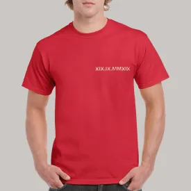 Date Printed T-Shirt front custom