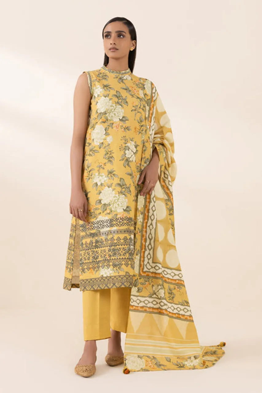 Fall Winter'24 - 2 Piece - Printed Light Khaddar Suit 00U2DDY24V81