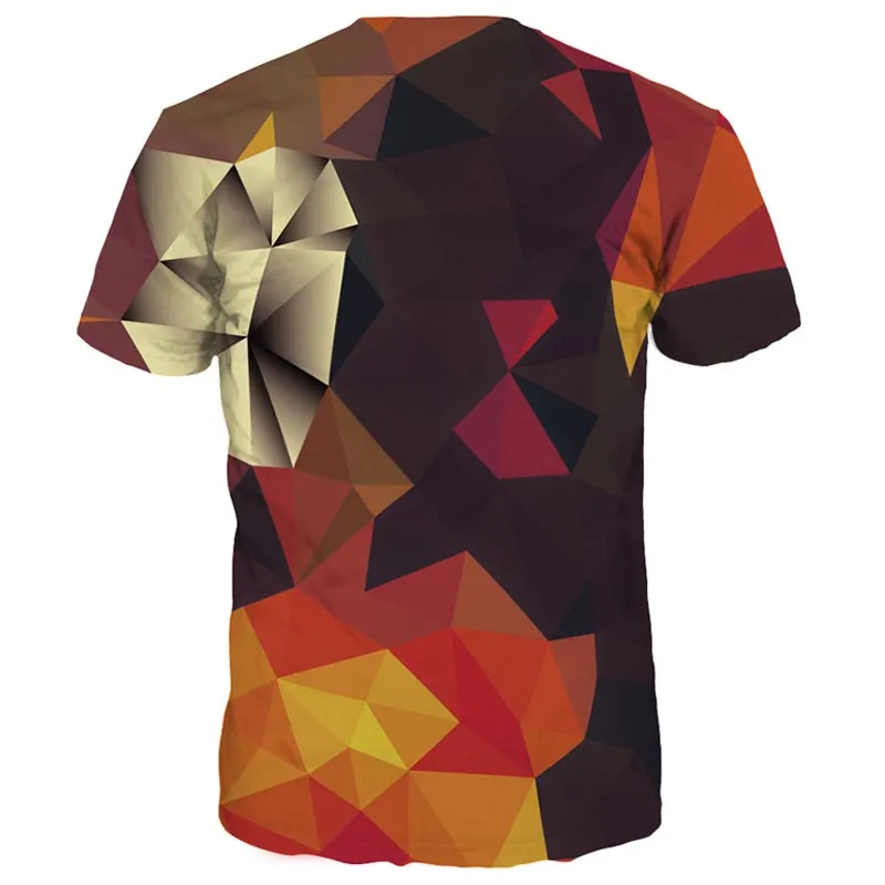 Geometric Plaid Mens T-Shirt
