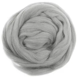 Gray Mix - Merino Wool Top Roving - 50 gram (1.75 oz) Ball - Color 672