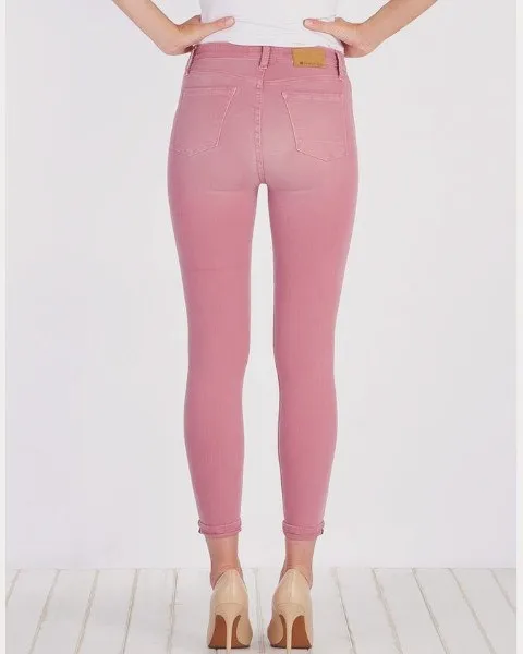 Henry and Belle Skinny Dusty Pink Ankle Jeans