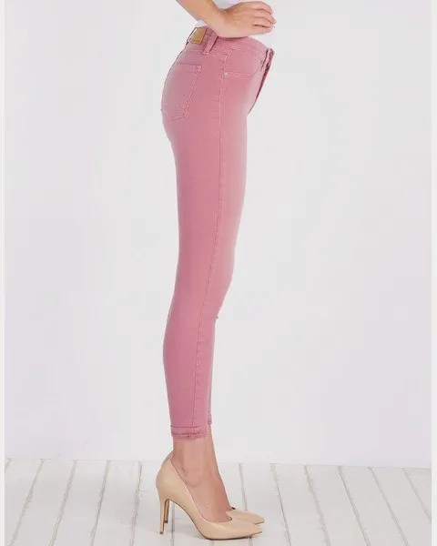 Henry and Belle Skinny Dusty Pink Ankle Jeans