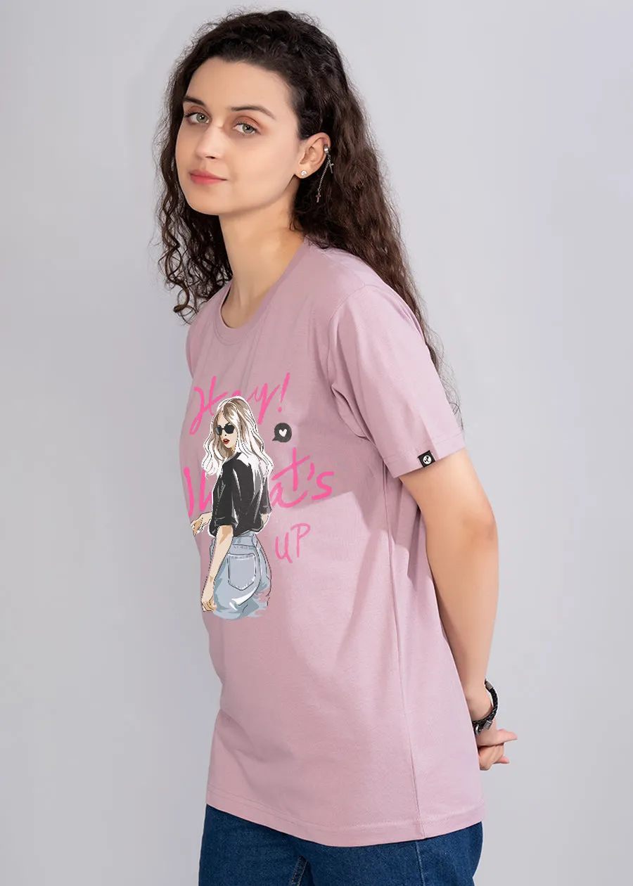 Hey Whats Up Women Boyfriend T-Shirt
