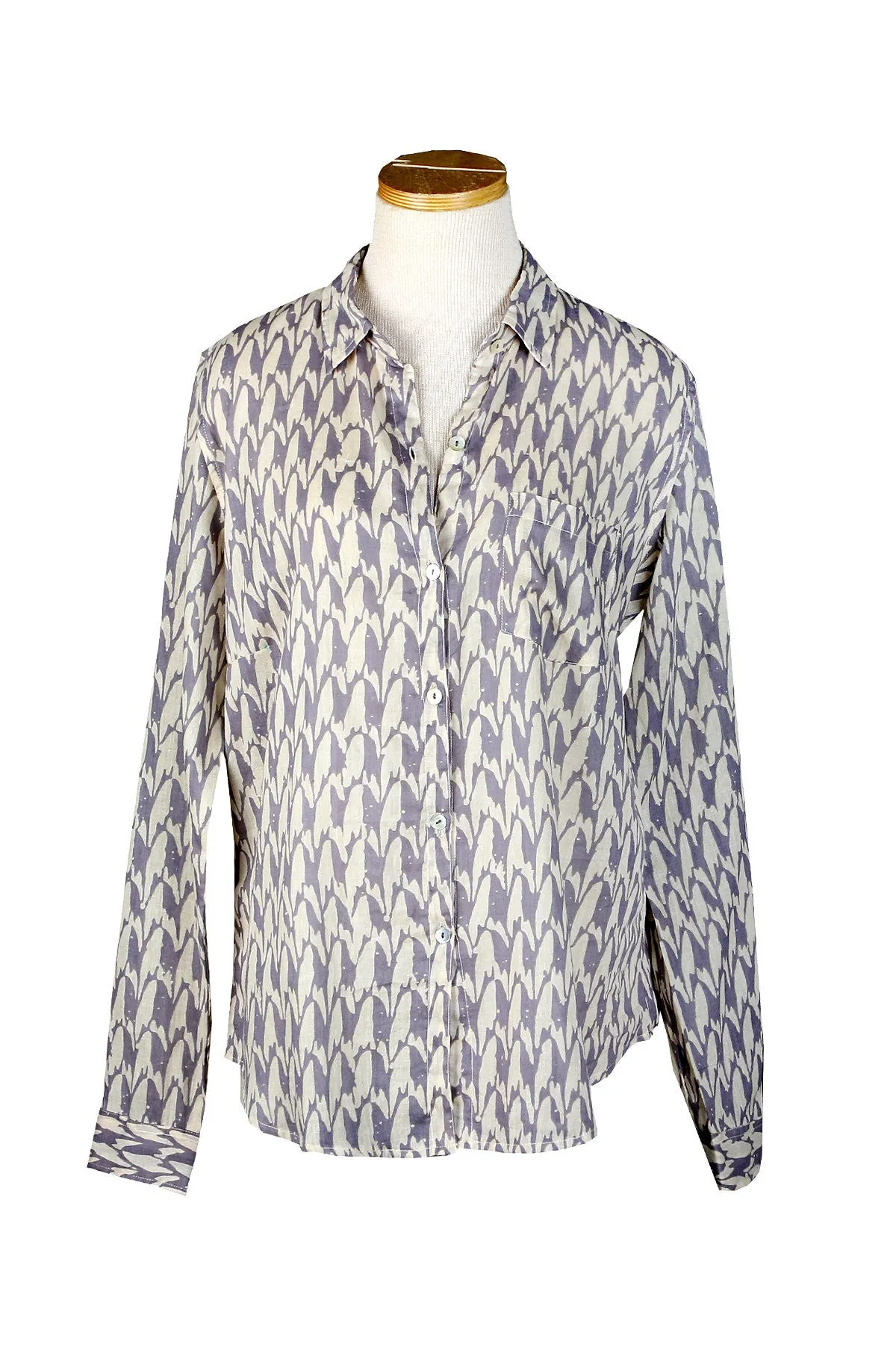 Holi Collection Tan Over-Sized KikiSol Boyfriend Shirt