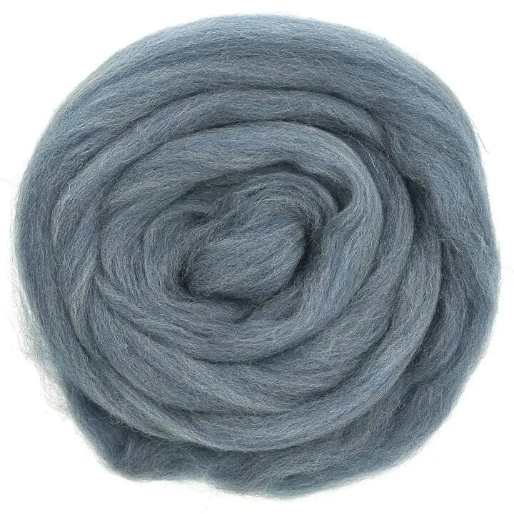 Indigo Mix - Merino Wool Top Roving - 50 gram (1.75 oz) Ball - Color 644