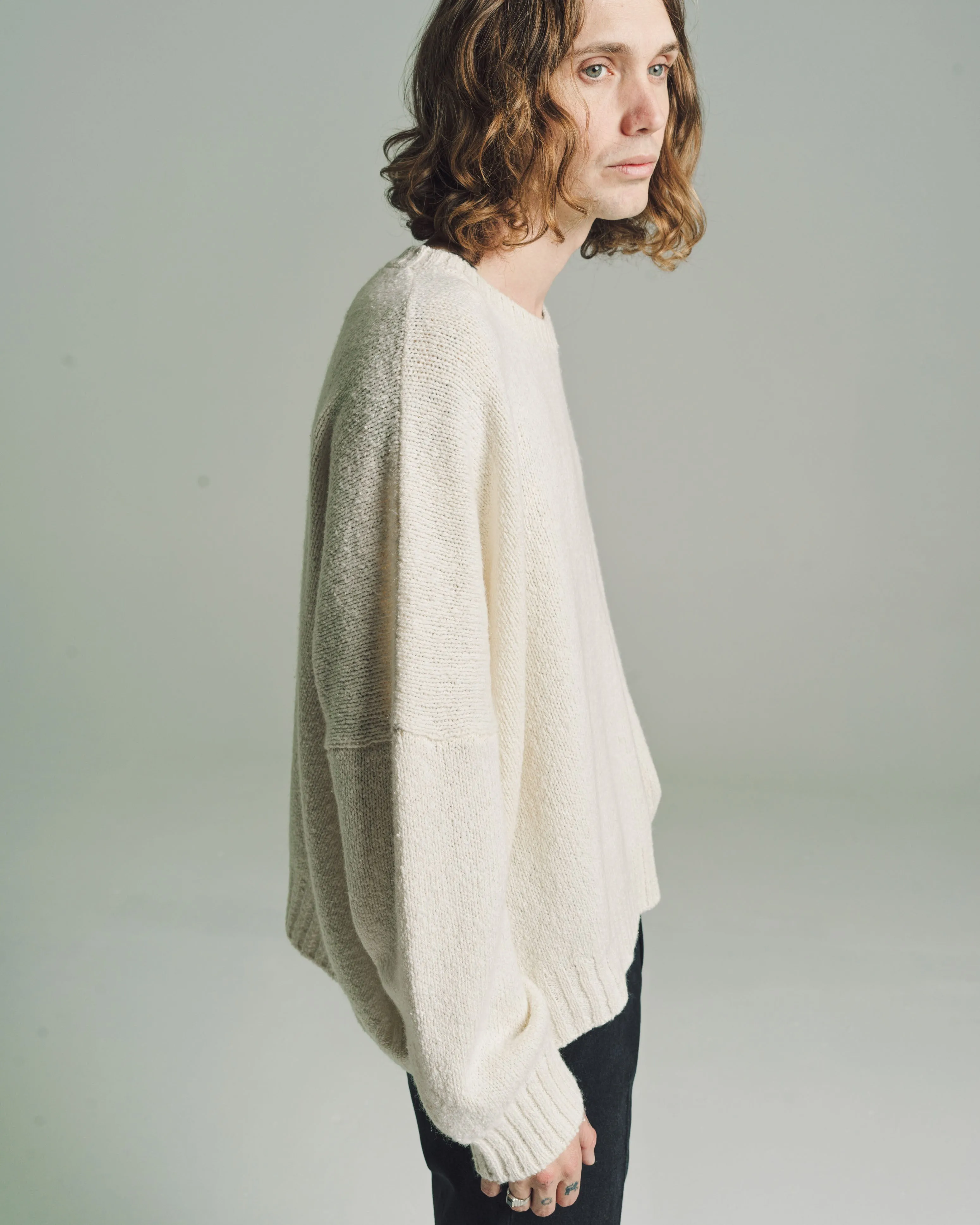 Ivory Wool & Silk Grohl Top