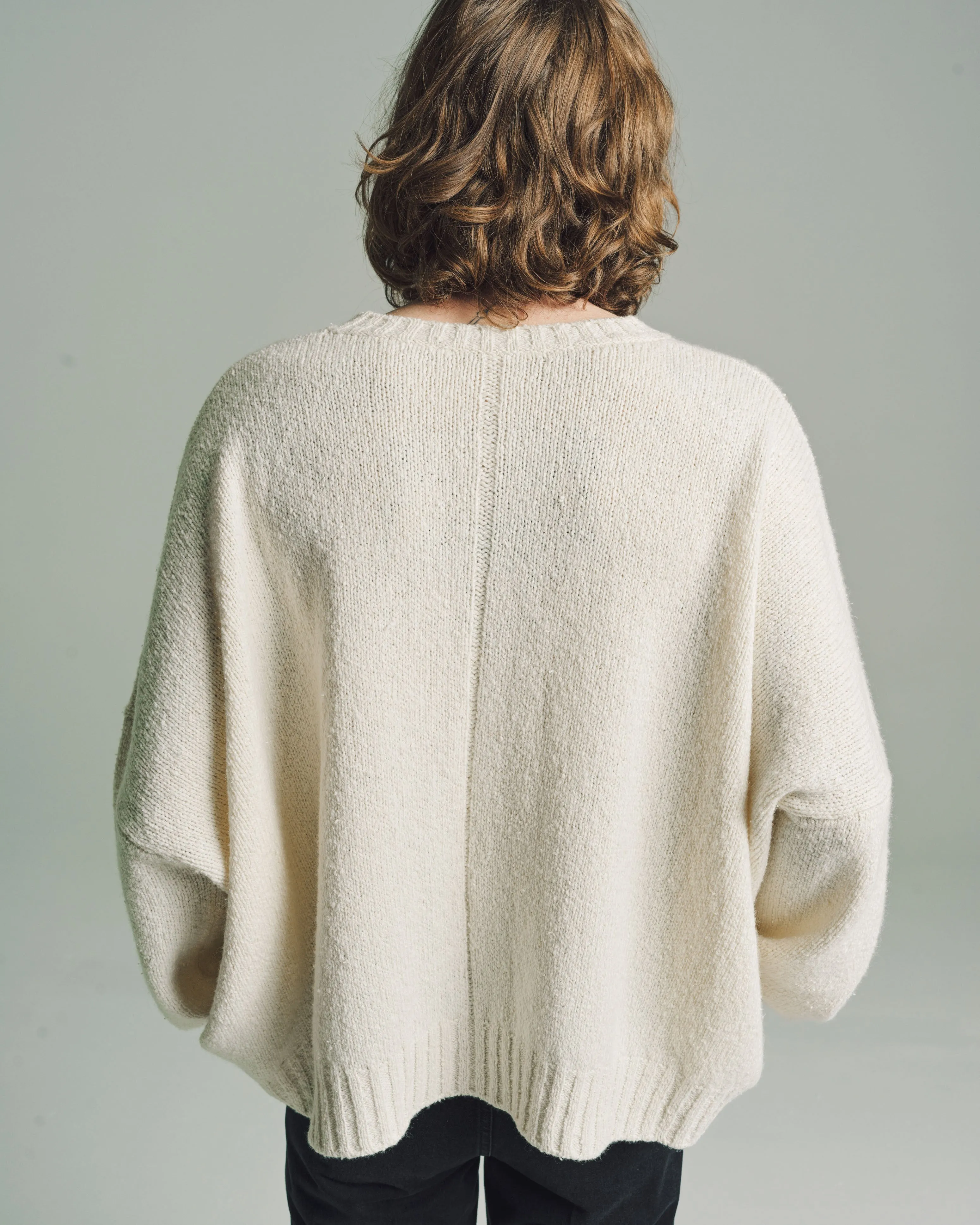 Ivory Wool & Silk Grohl Top