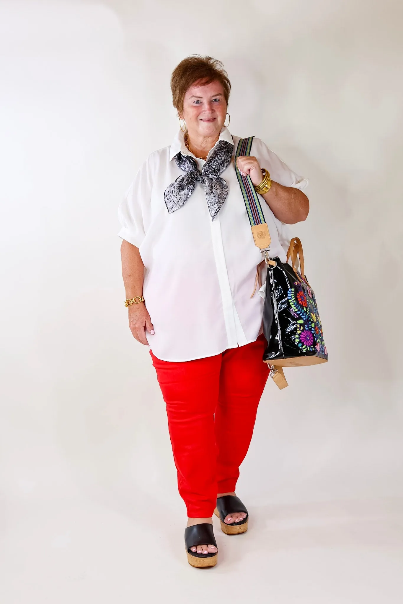 Judy Blue | Vibrant Smiles Control Top Skinny Jeans in Red