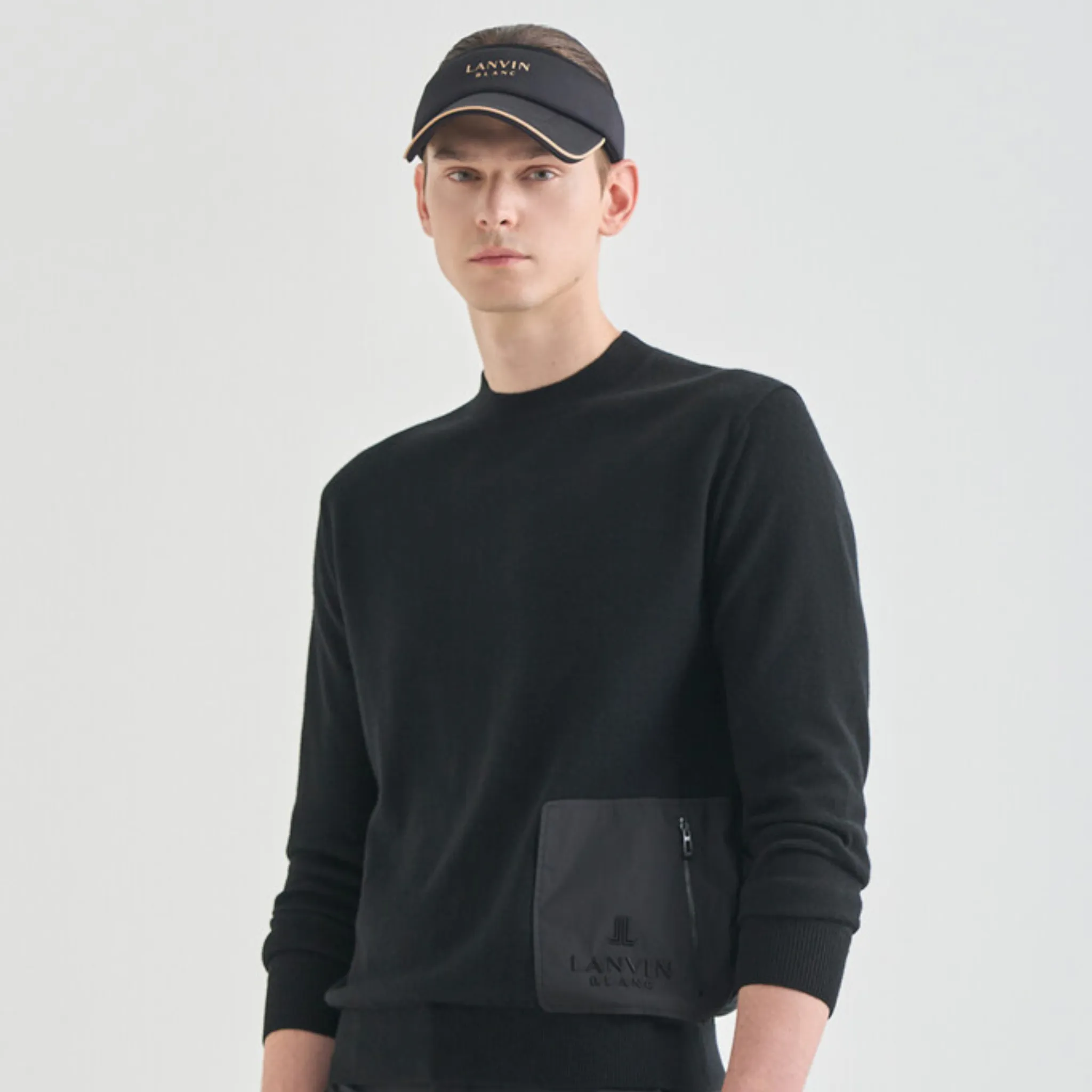 Lanvin Blanc Wool Pocket Top