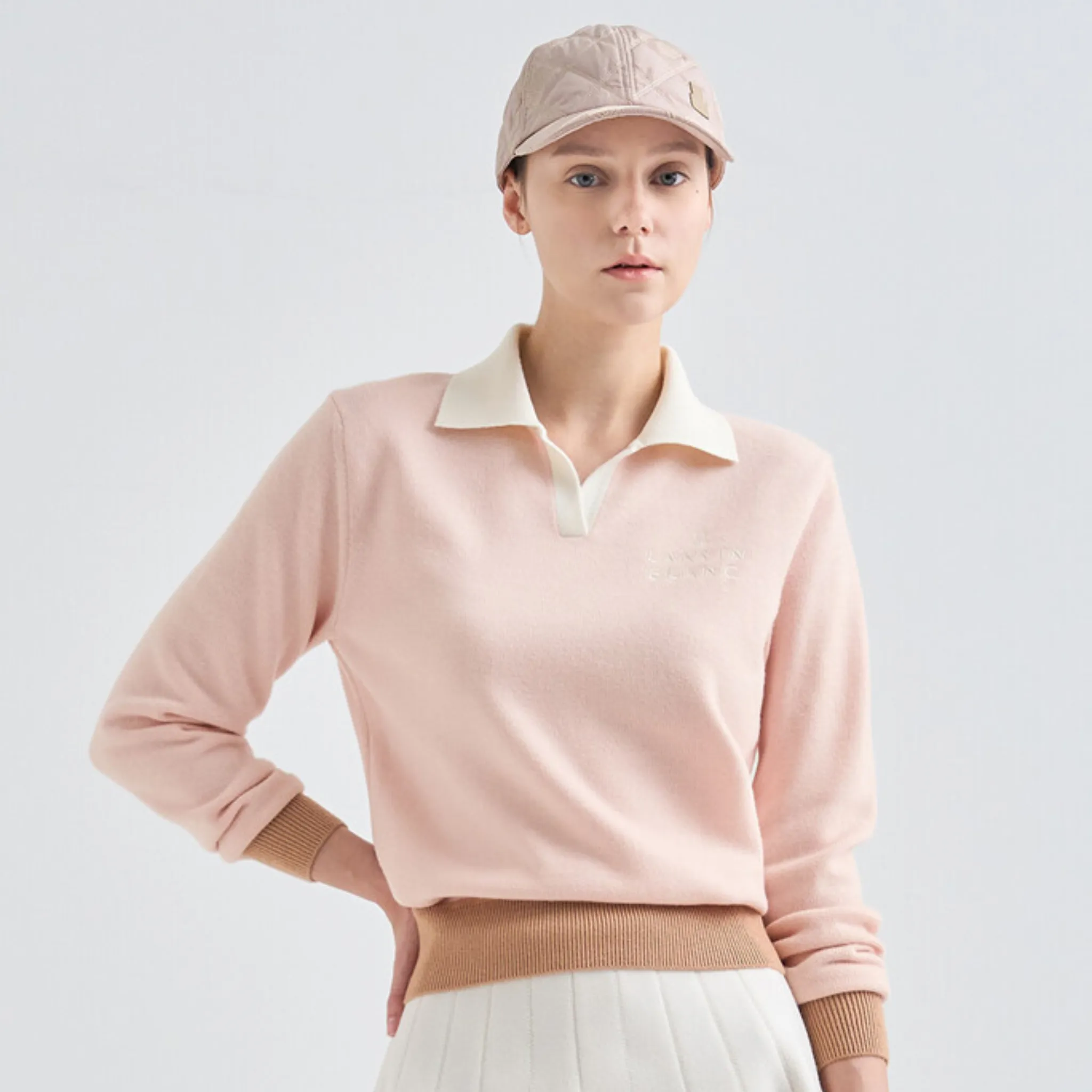 Lanvin Blanc Wool Polo Top
