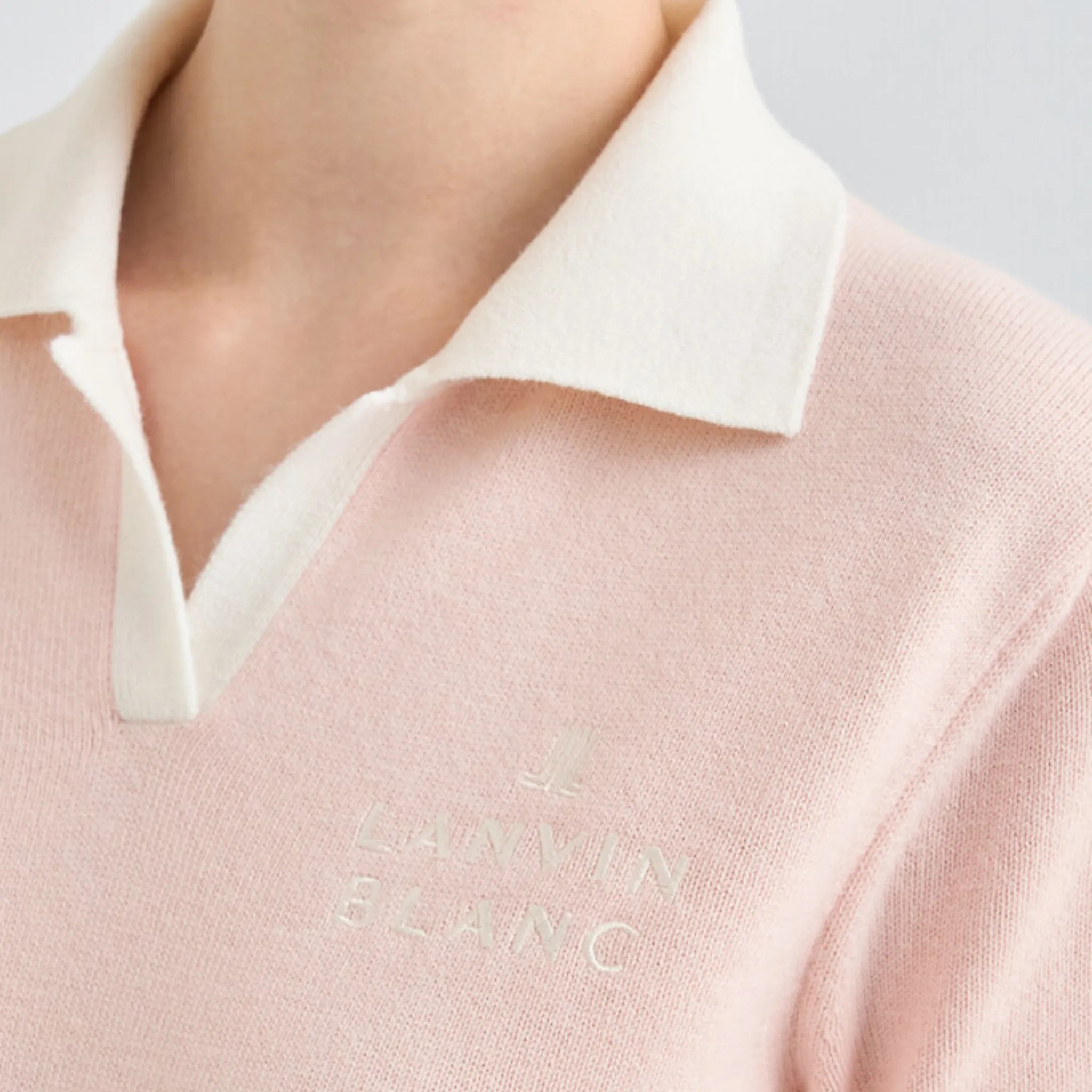 Lanvin Blanc Wool Polo Top