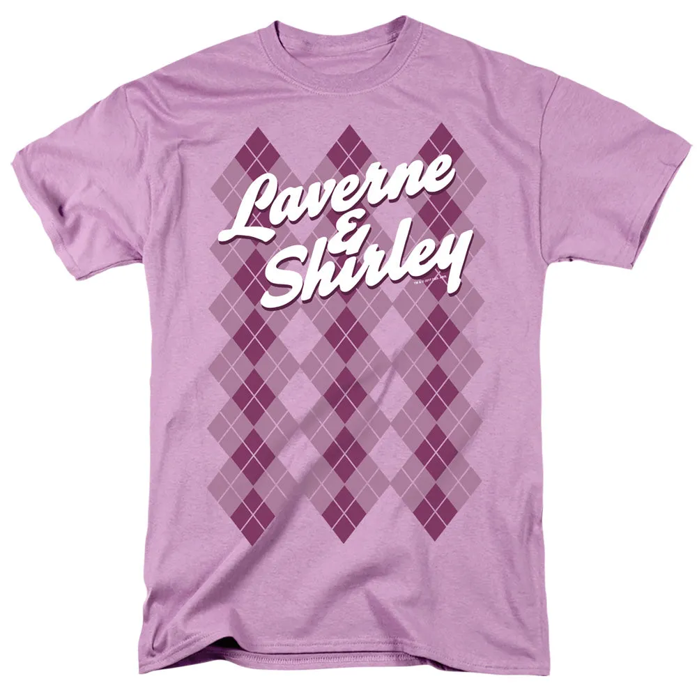 Laverne & Shirley Argyle Mens T Shirt Lavendar