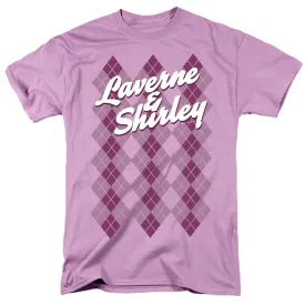 Laverne & Shirley Argyle Mens T Shirt Lavendar