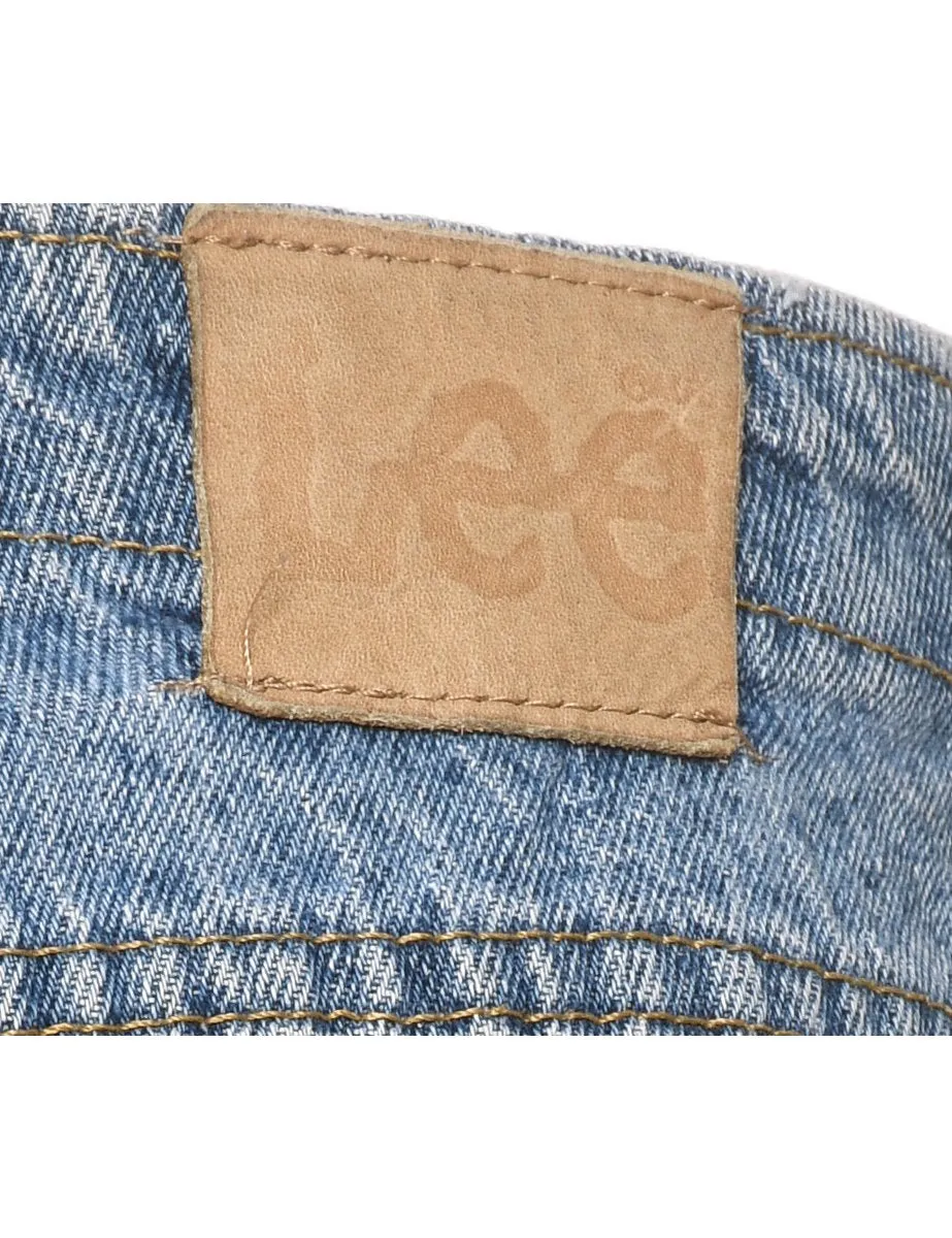 Light Wash Lee Elasticated Jeans - W30 L25