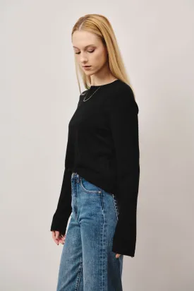 LISA wool top (Black)
