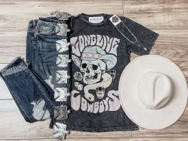Long Live Cowboys mineral bf tee