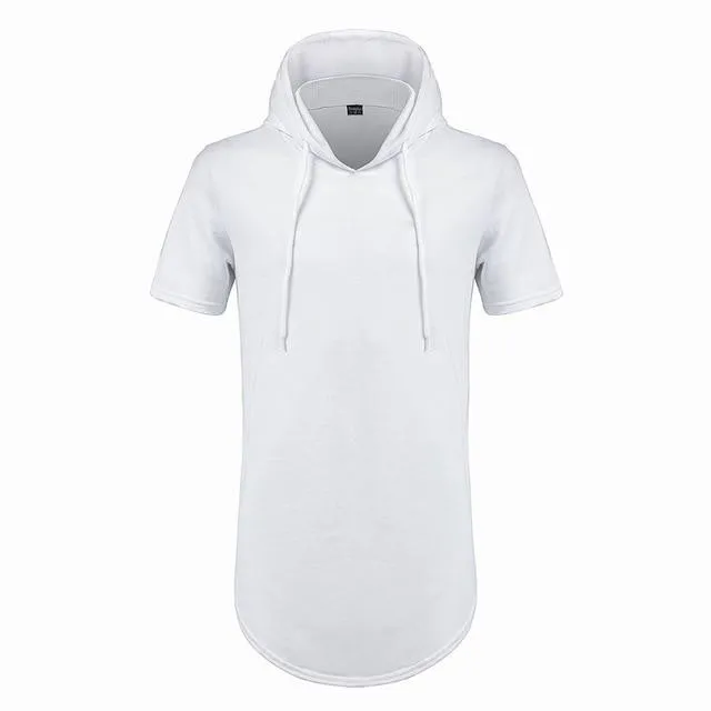 Luxury Hooded Long T-Shirt - 4 Colors