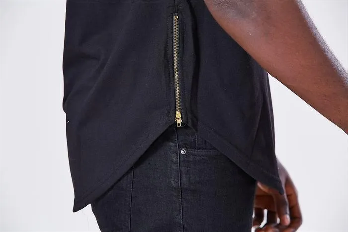 Luxury Hooded Long T-Shirt - 4 Colors