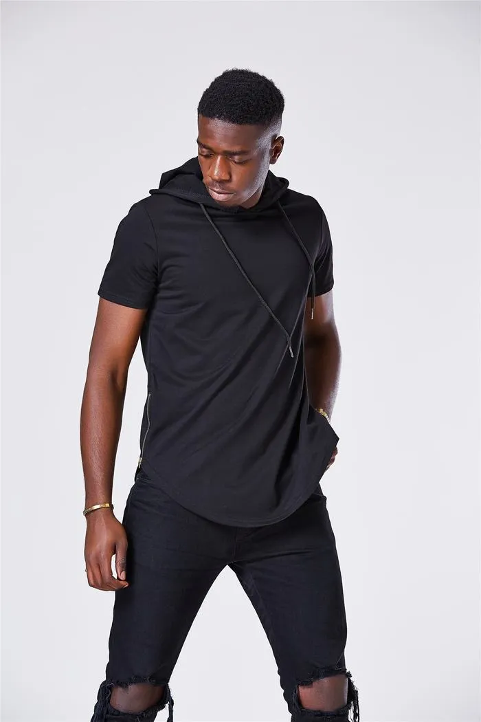 Luxury Hooded Long T-Shirt - 4 Colors