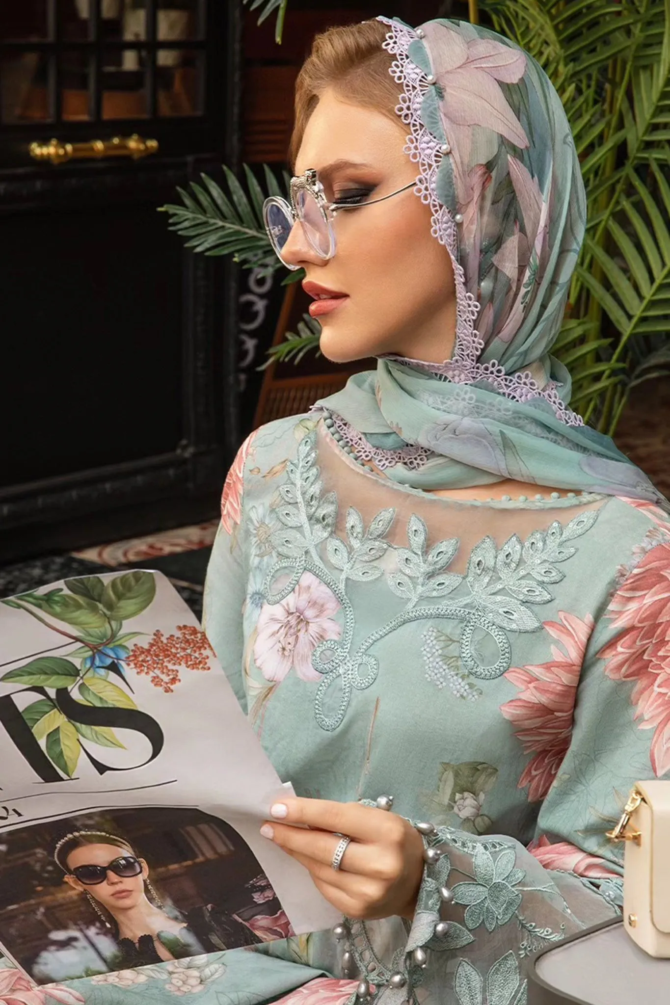 M Prints By Maria B Unstitched 3 Piece Cambric Fall Edit Collection'2024-MPT-2306-A