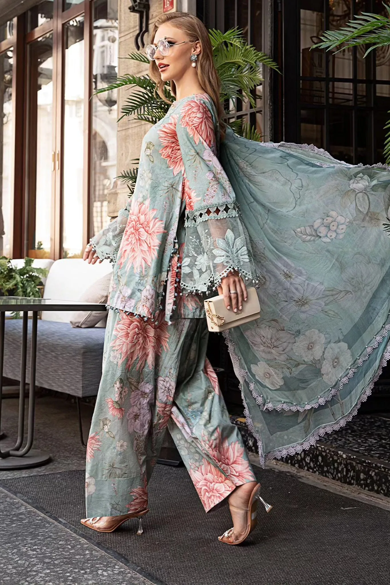 M Prints By Maria B Unstitched 3 Piece Cambric Fall Edit Collection'2024-MPT-2306-A