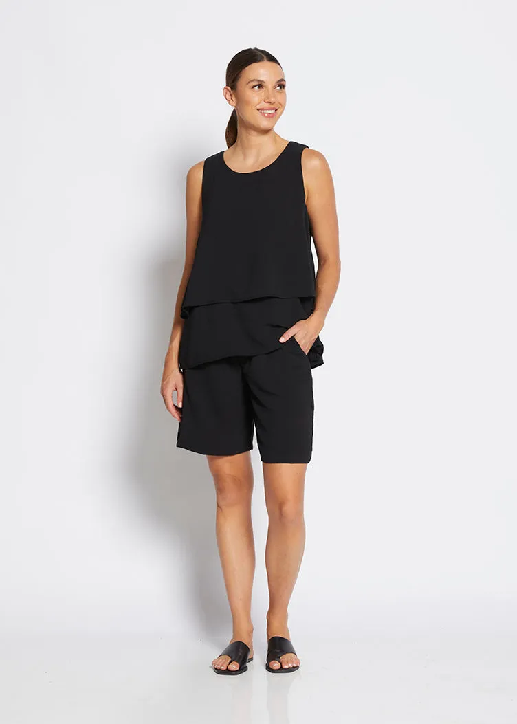 Magic layer top in Black