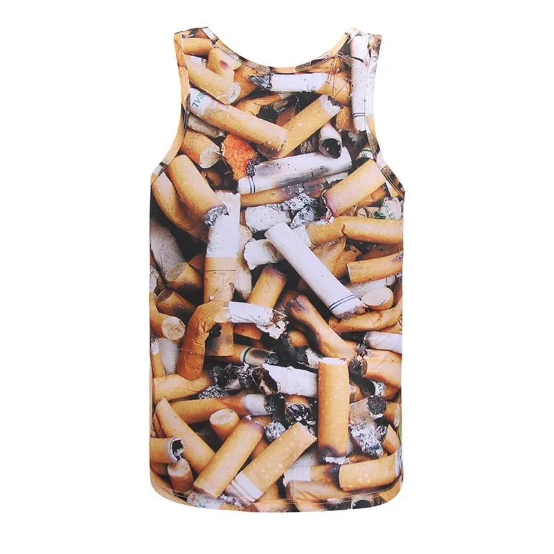 Men's Cigarette Butts Tank Tops