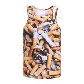 Men's Cigarette Butts Tank Tops