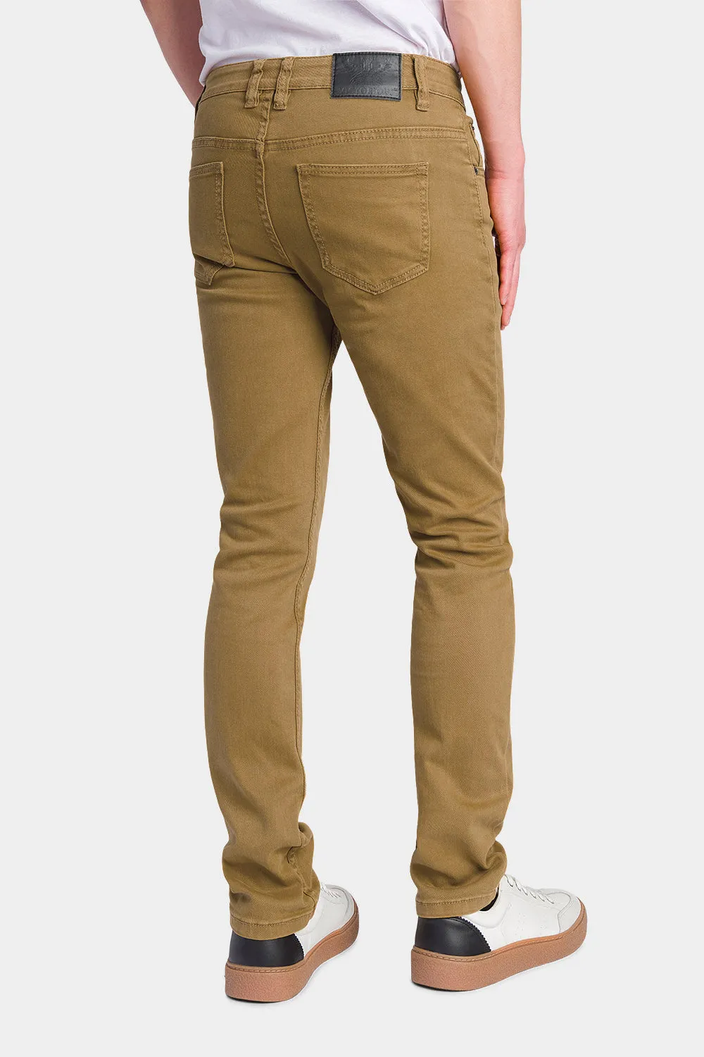 Men's Essential Skinny Fit Colored Jeans (Wheat)