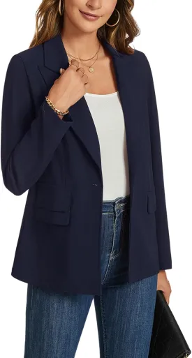 MINTLIMIT Blazers for Women Long Sleeve Notched Lapel Button Business Casual Blazer Work Office Blazers Jacket with Pockets
