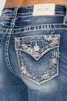 Miss Me Colored Stitch Skinny Jeans