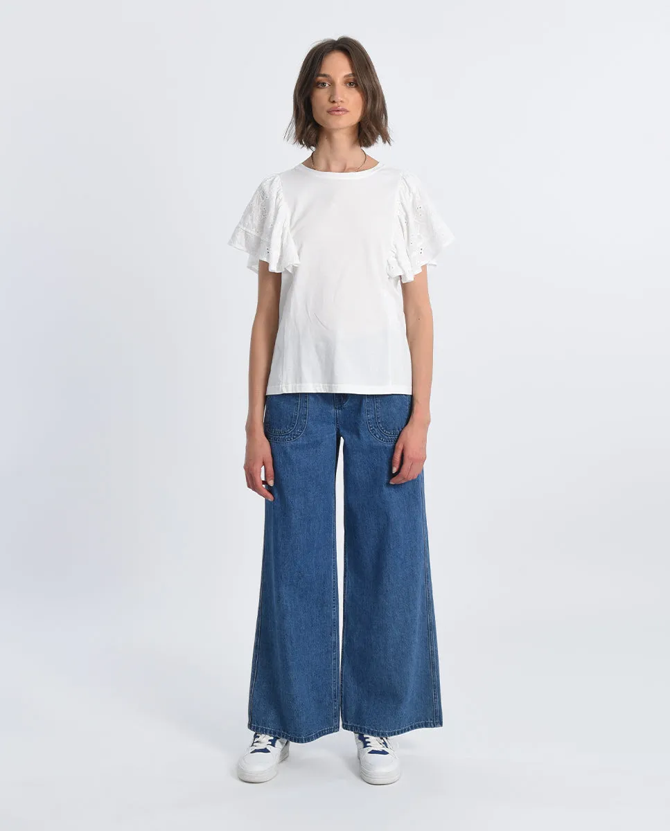 Molly Bracken Knitted Short Sleeve Tee