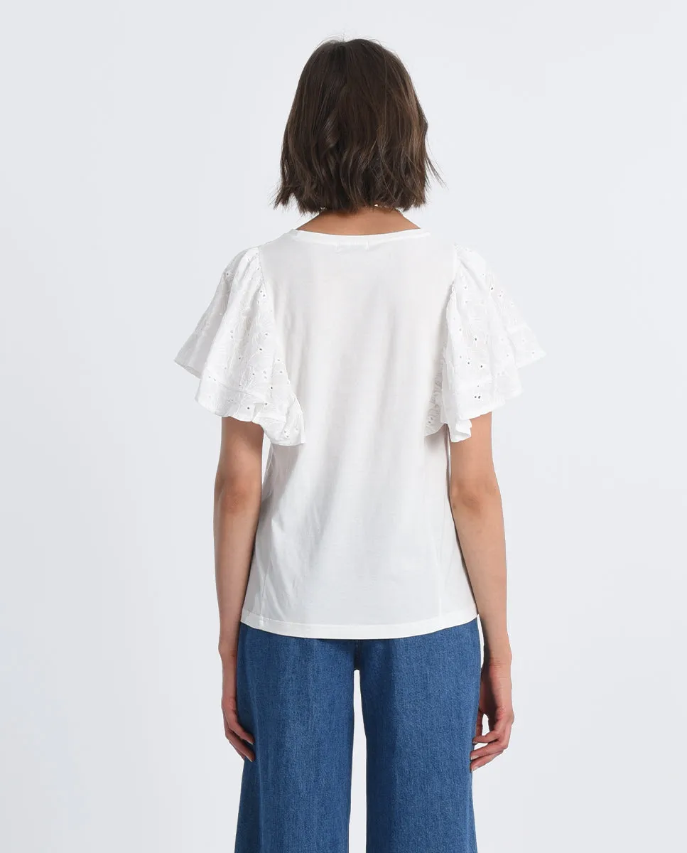 Molly Bracken Knitted Short Sleeve Tee