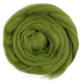 Moss - Merino Wool Top Roving - 50 gram (1.75 oz) Ball - Color 632