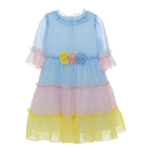 Multicolor Chiffon Dress