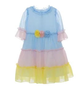 Multicolor Chiffon Dress